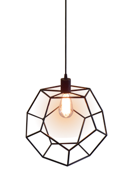 Icosahedron light pendant