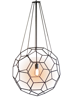 Truncated icosahedron pendant